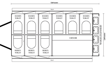 Plattegrond Toiletwagen Groot